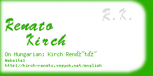 renato kirch business card